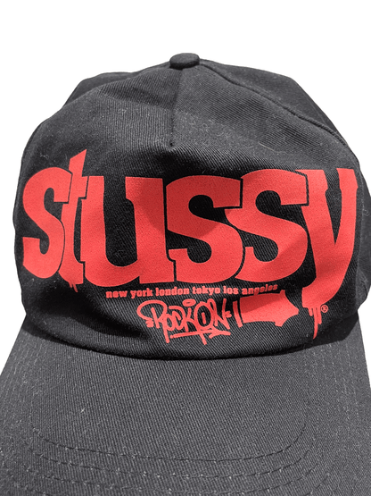 90'S OLD Stussy CAP "ROCK ON" Made in USA