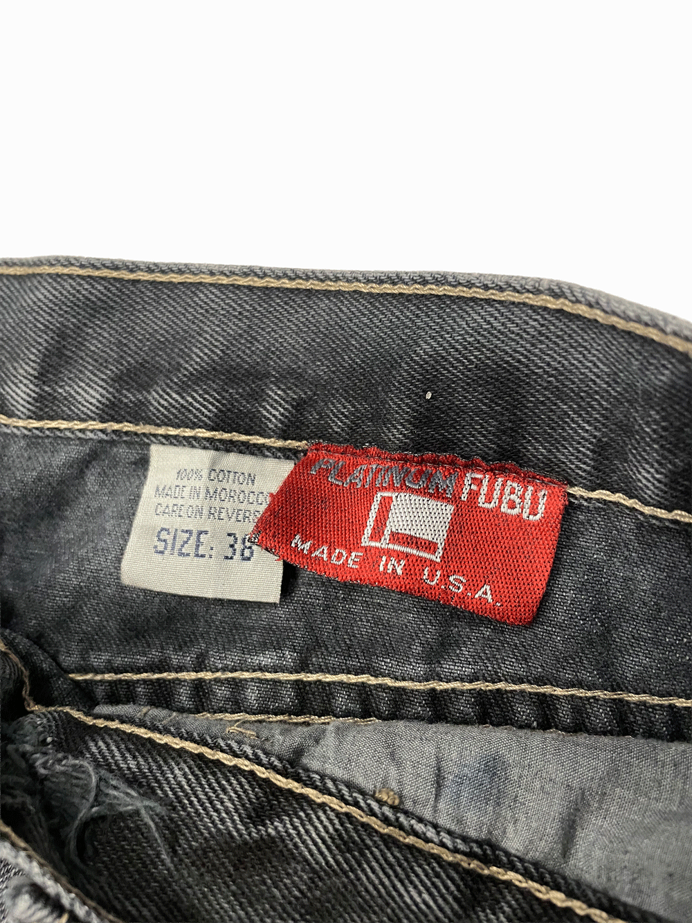 90'S "PLATINUM FUBU" Denim Shorts