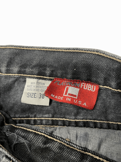 90'S "PLATINUM FUBU" Denim Shorts