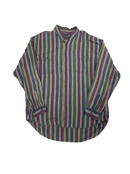 EDDIE BOUER L/L STRIPE SHIRT
