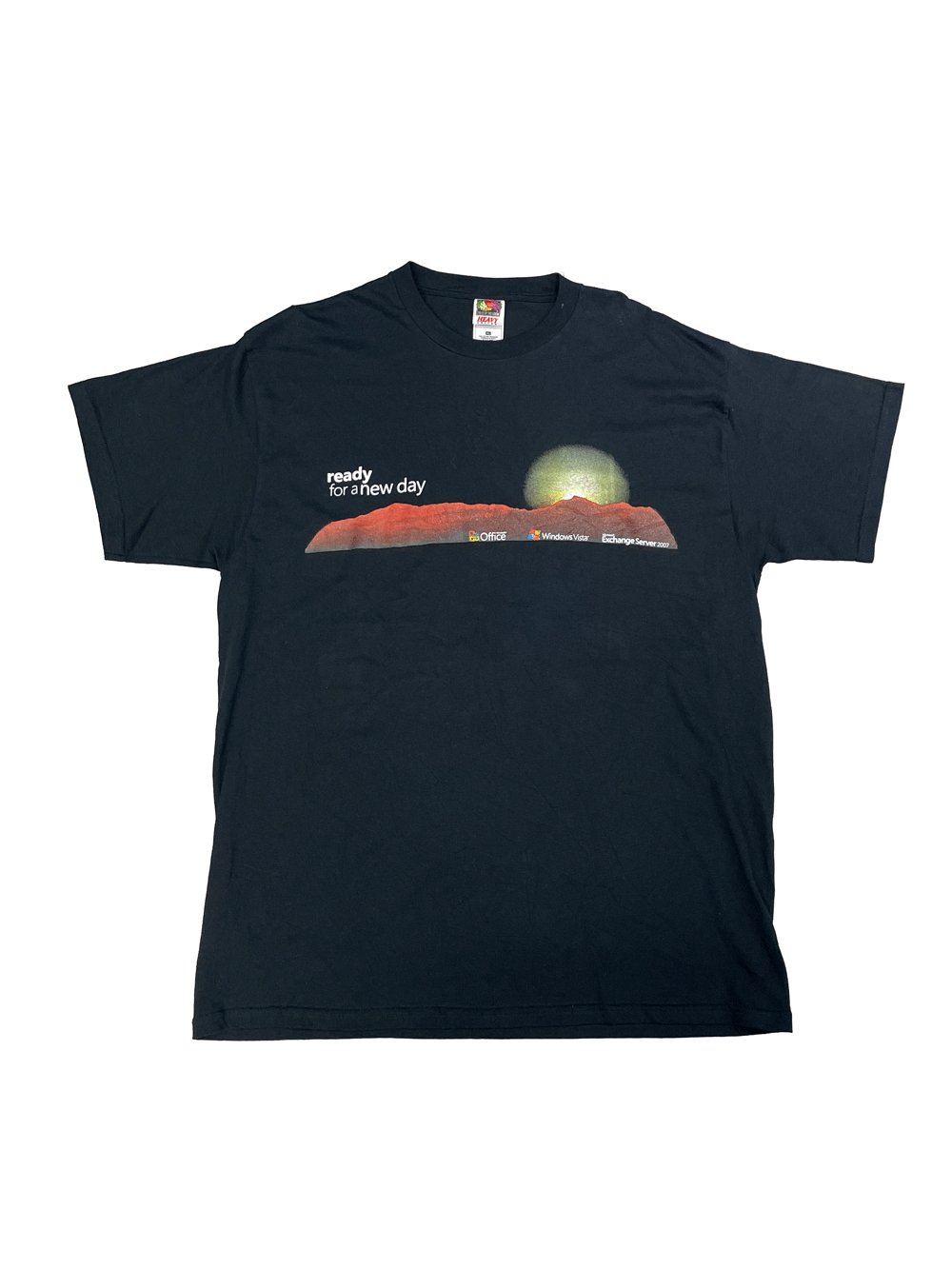 00'S Microsoft"ready for a new day"T-SHIRT