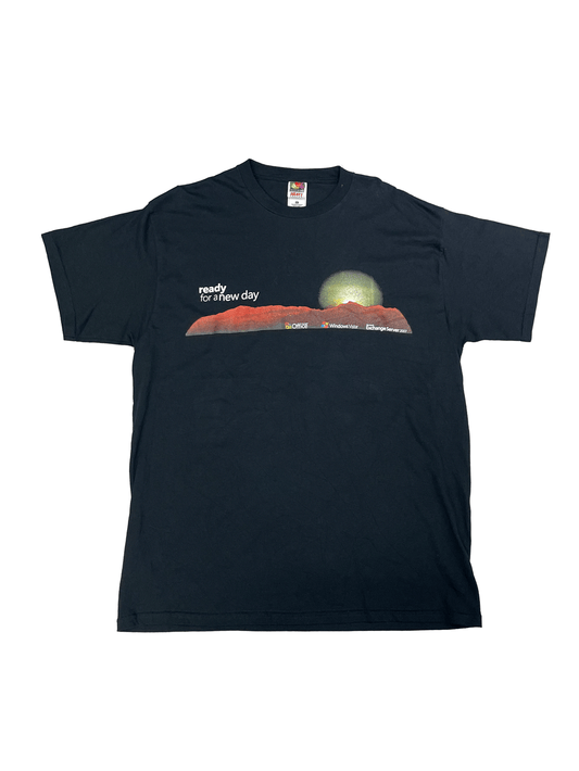 00'S Microsoft"ready for a new day"T-SHIRT