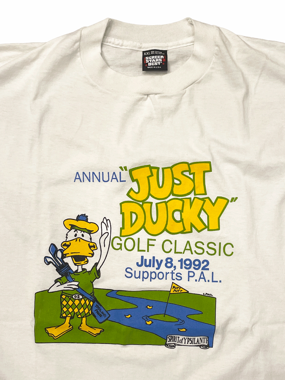 90's "JUST DUCKY" Golf T-shirt