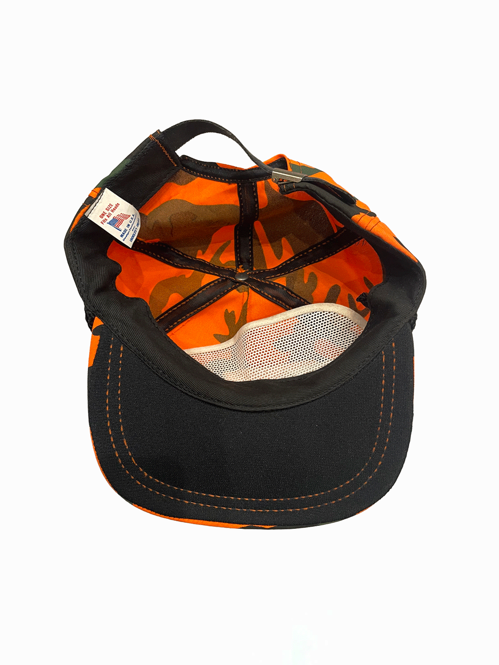 "CHEVROLET" Orange Camo Vintage Cap
