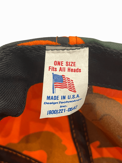 "CHEVROLET" Orange Camo Vintage Cap