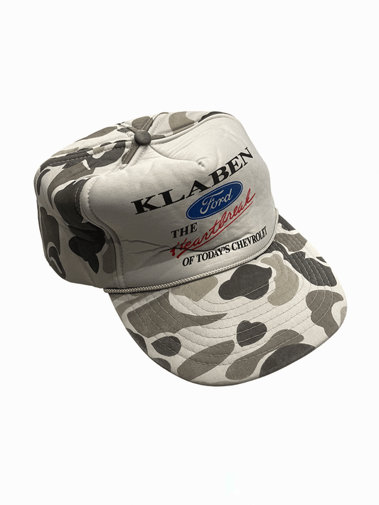"NISSIN" Ford/Chevrolet Graphic Camo Vintage Cap