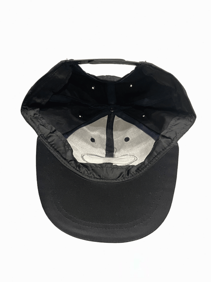 "NIKE" Vintage Oval Swoosh Black Cap