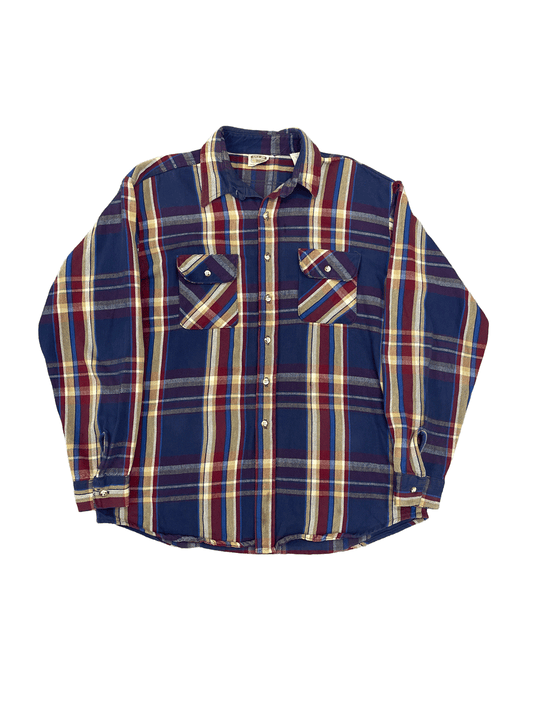 90'S FIVE BROTHER FLANNEL SHIRT MADE IN USA