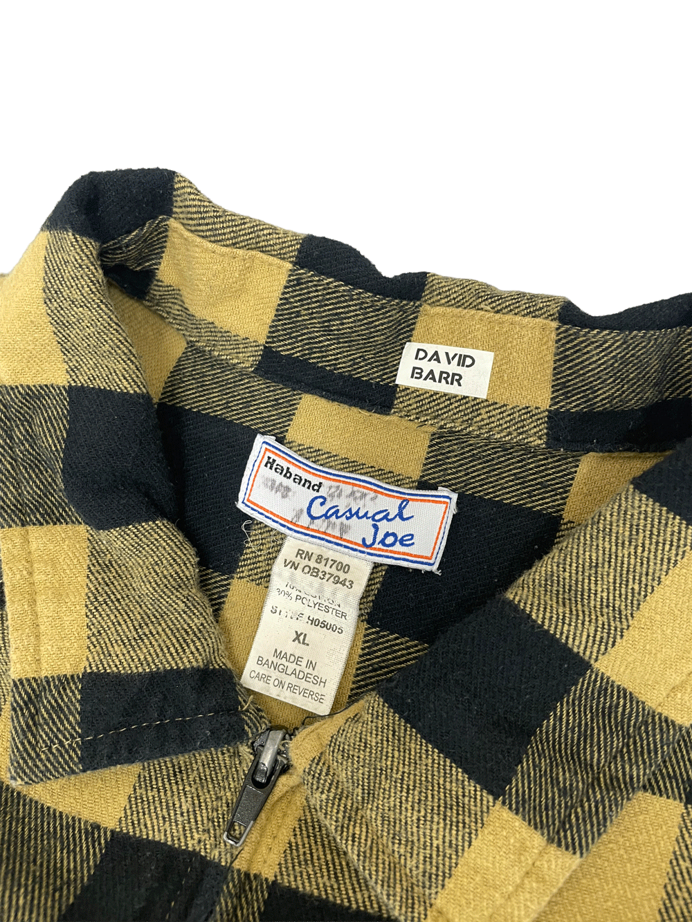 Haband Casual Joe ZIPPER FLANNEL SHIRT