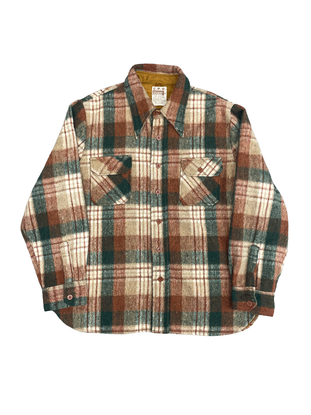 70'S Montgomery Ward　C.P.O. CHECK SHIRT