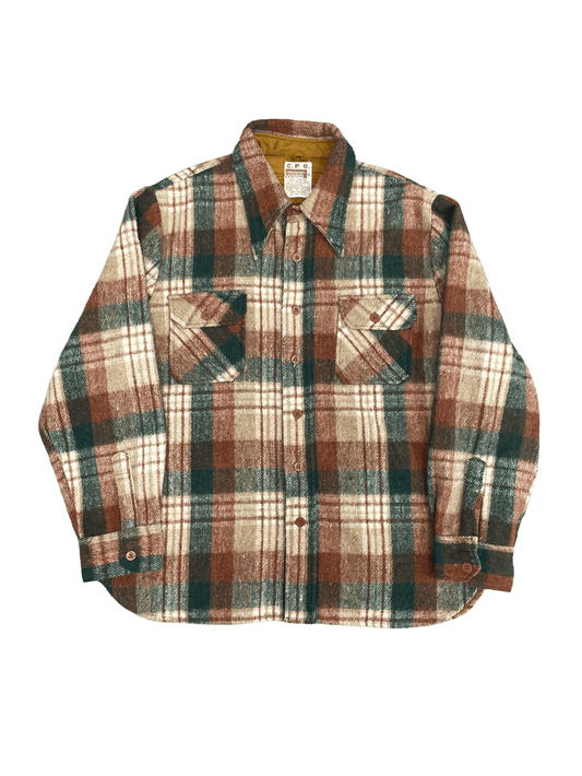 70'S Montgomery Ward　C.P.O. CHECK SHIRT