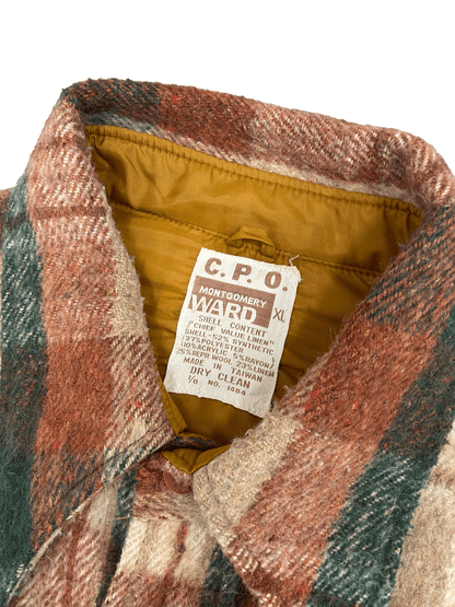 70'S Montgomery Ward　C.P.O. CHECK SHIRT