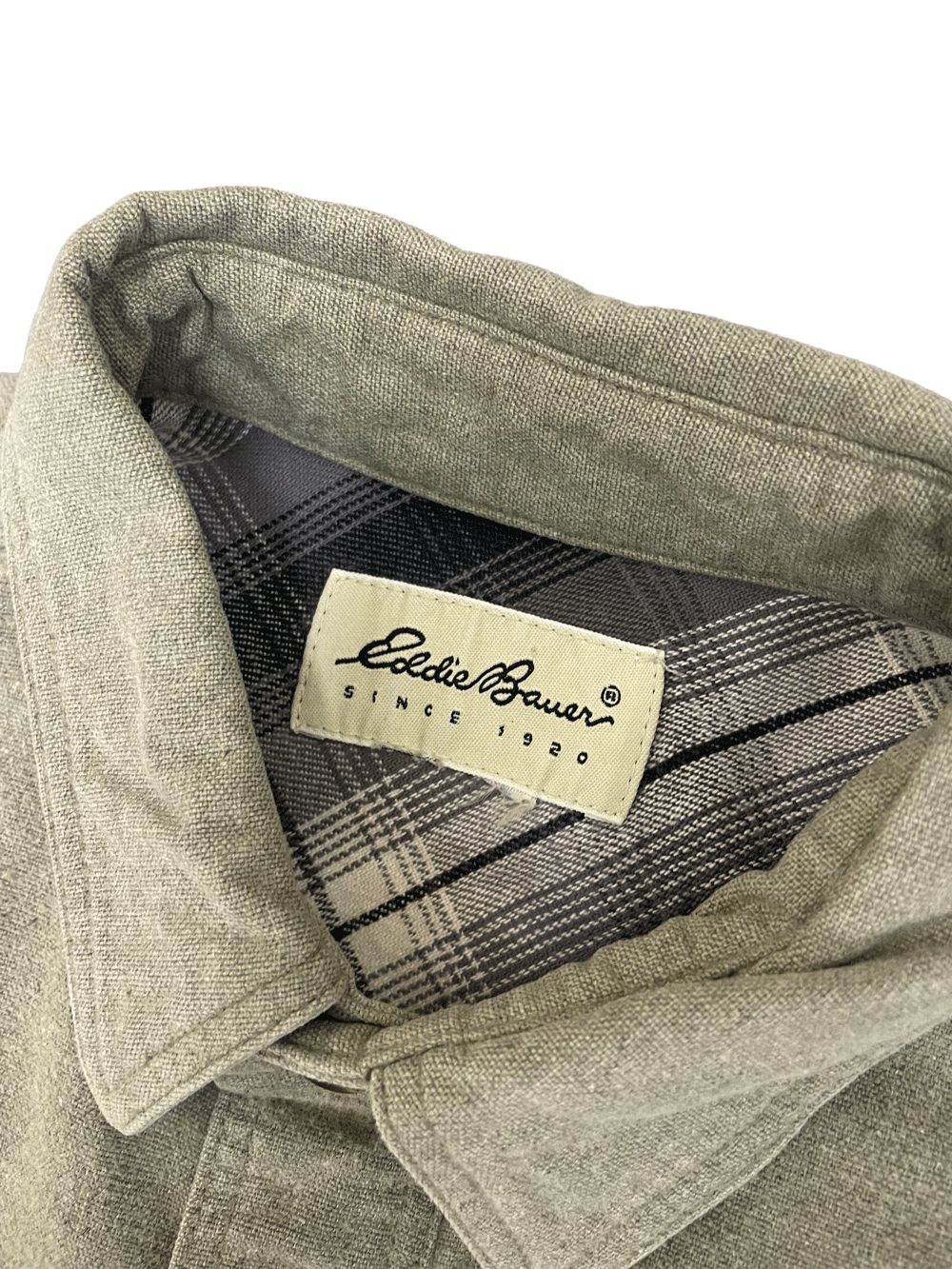 80'S Eddie Bauer CHAMOIS CLOTH SHIRT