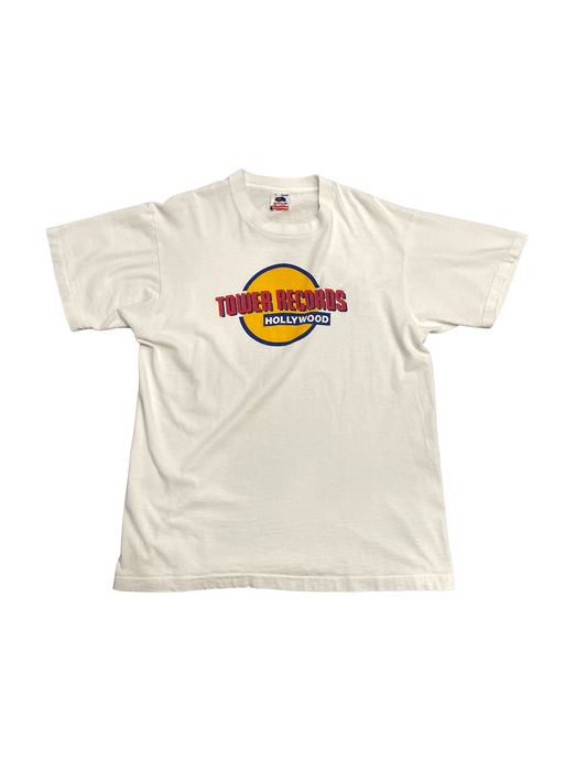 90's "TOWER RECORDS" HOLLYWOOD T-shirt