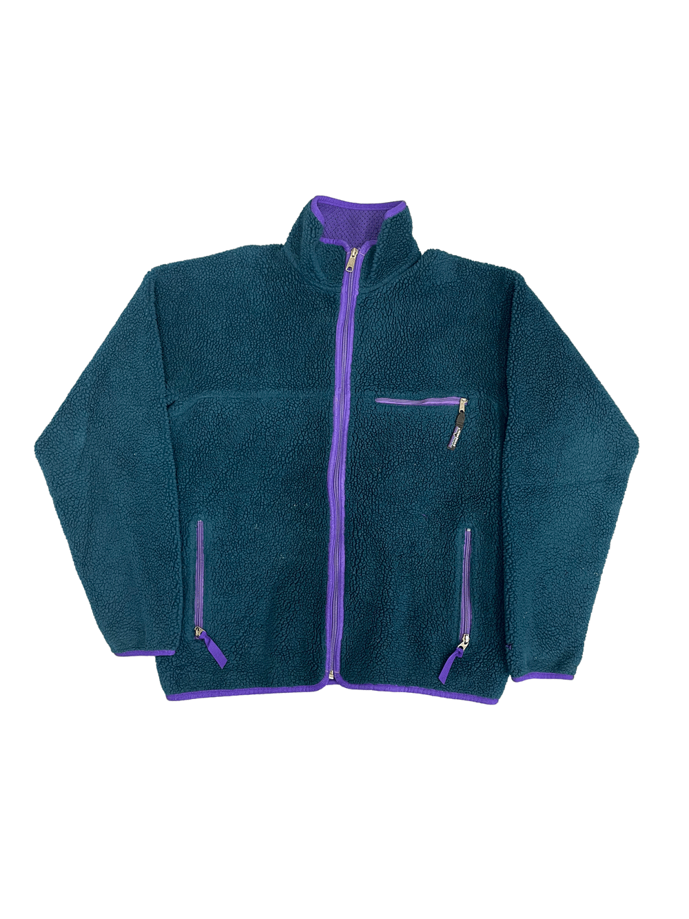 90'S Patagonia "Baby Retro Cardigan" Fleece Jacket Made in USA