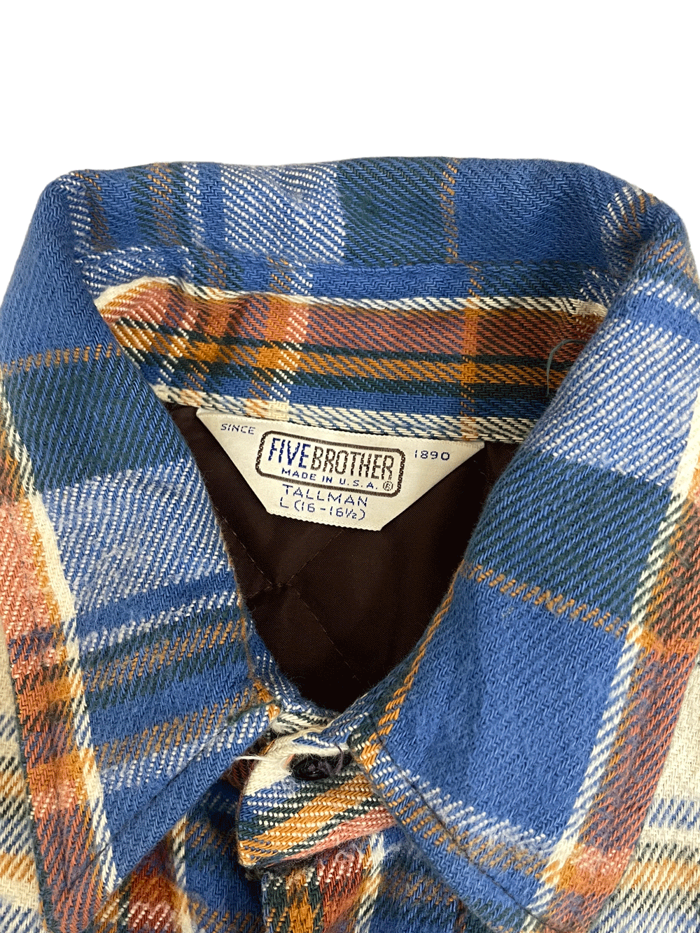 80'S FIVE BROTHER QUILTING CHECK SHIRT