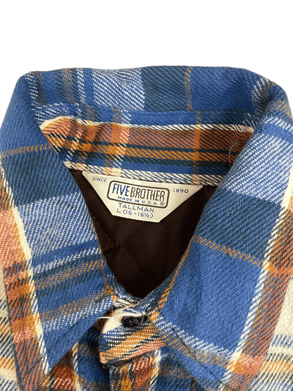 80'S FIVE BROTHER QUILTING CHECK SHIRT