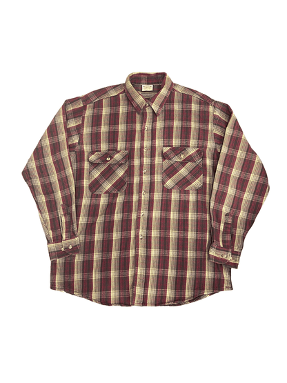 90'S FIVE BROTHER HEAVY FLANNEL SHIRT