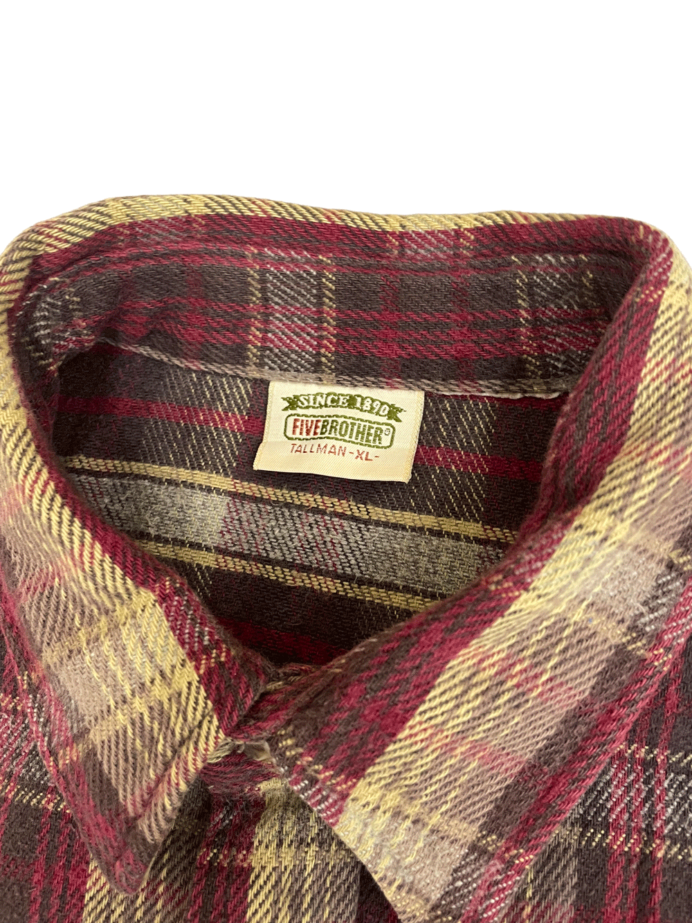 90'S FIVE BROTHER HEAVY FLANNEL SHIRT
