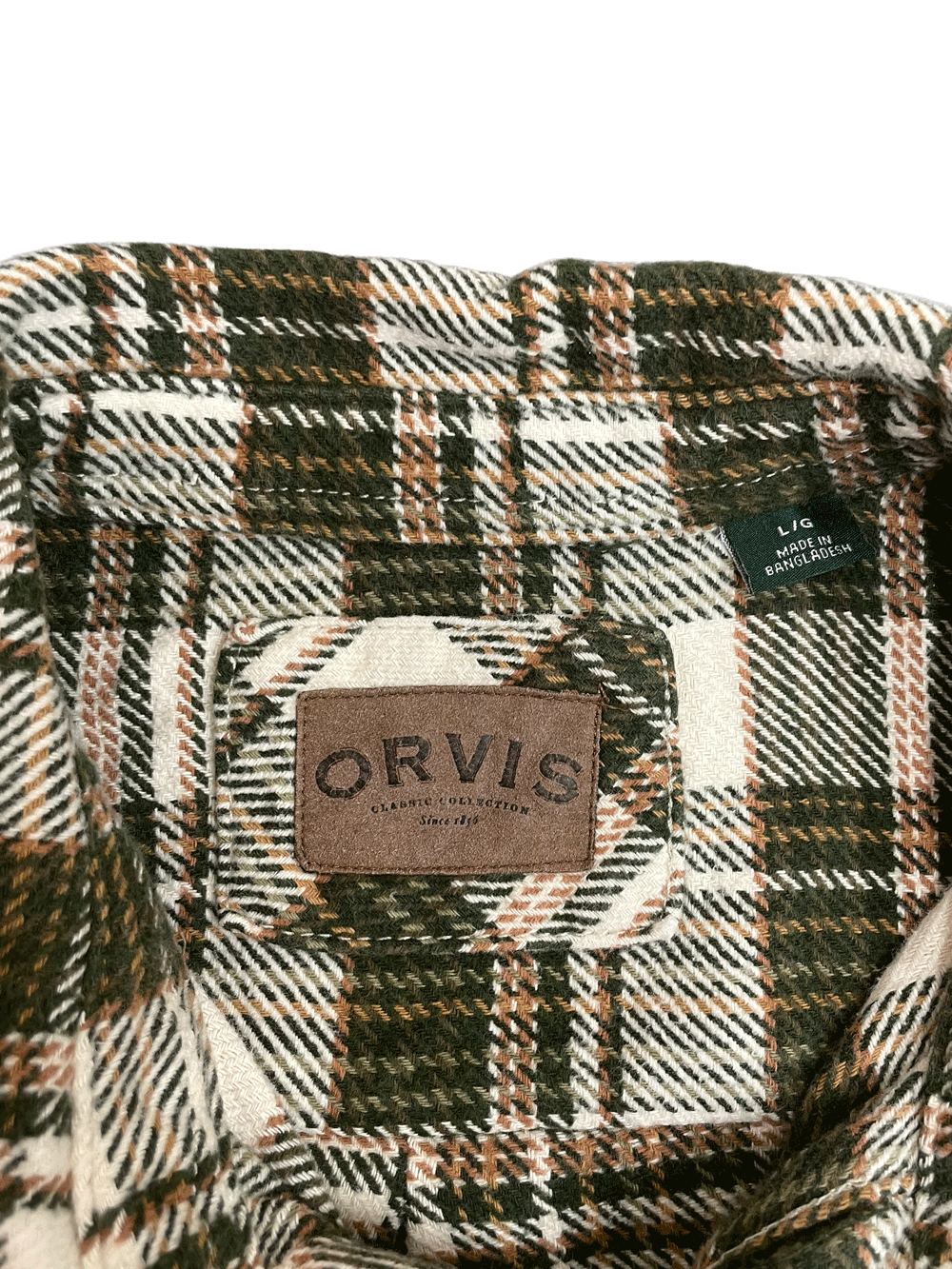 90'S ORVIS HEAVY FLANNNEL SHIRT