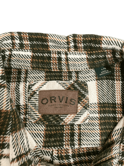 90'S ORVIS HEAVY FLANNNEL SHIRT