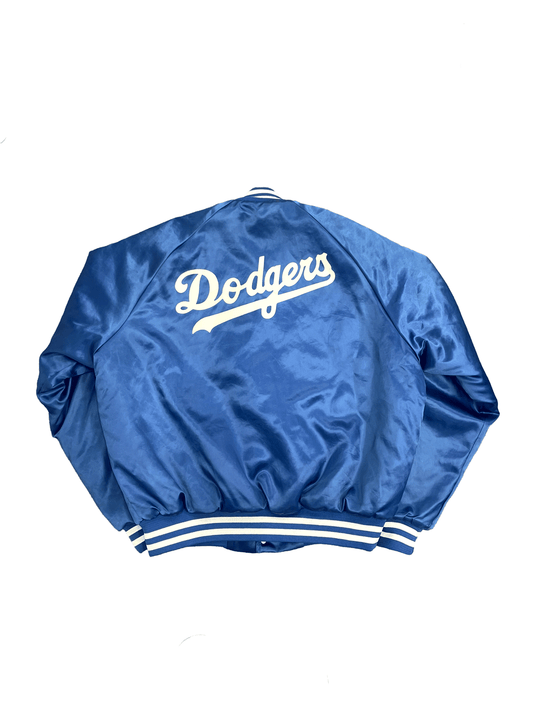 80'S-90'S Chalk Line "Los Angeles Dodgers" Satin Stadium Jumper Made in USA