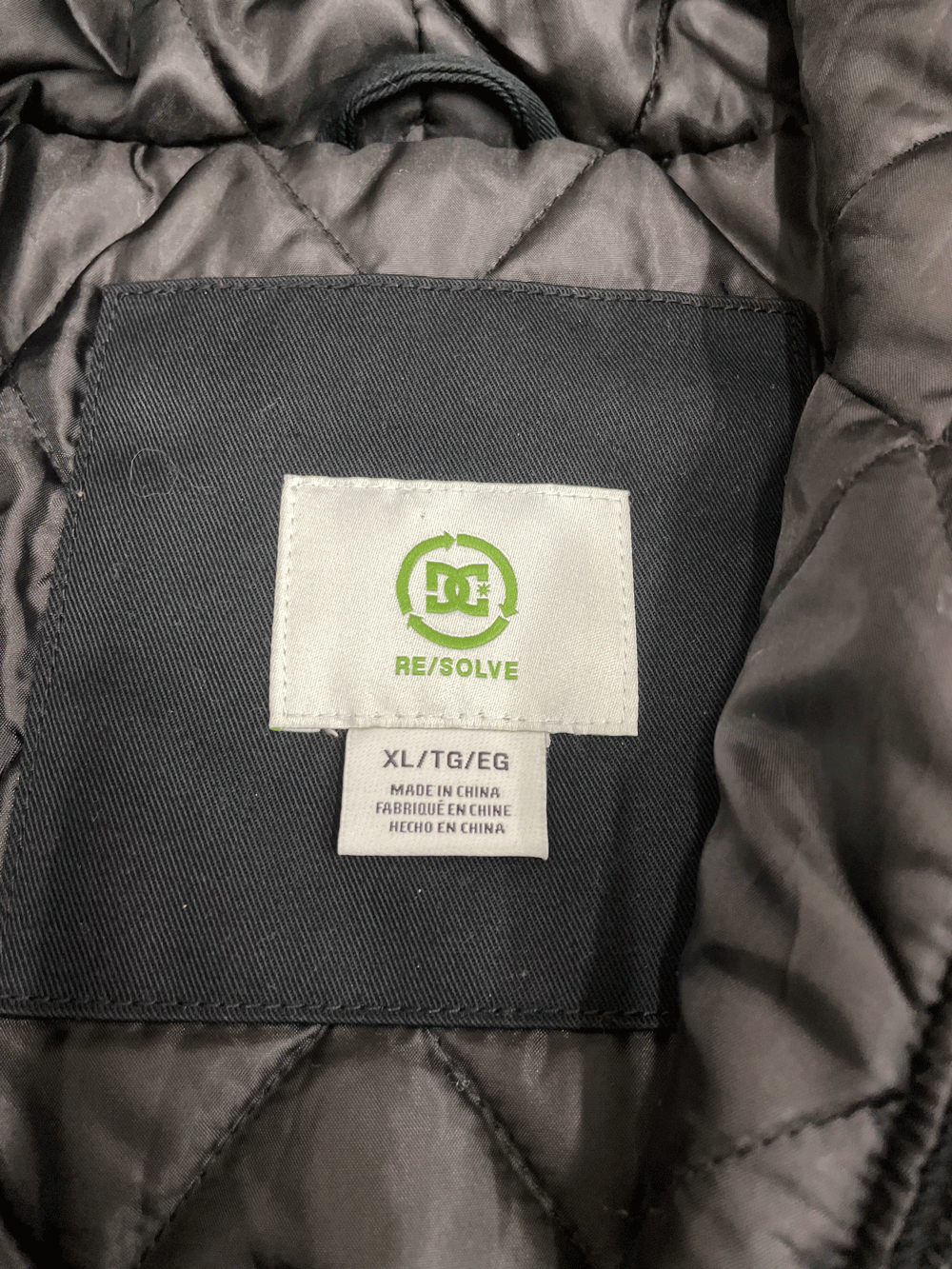 "DC Shoes" QUILTING PUFFER JACKET