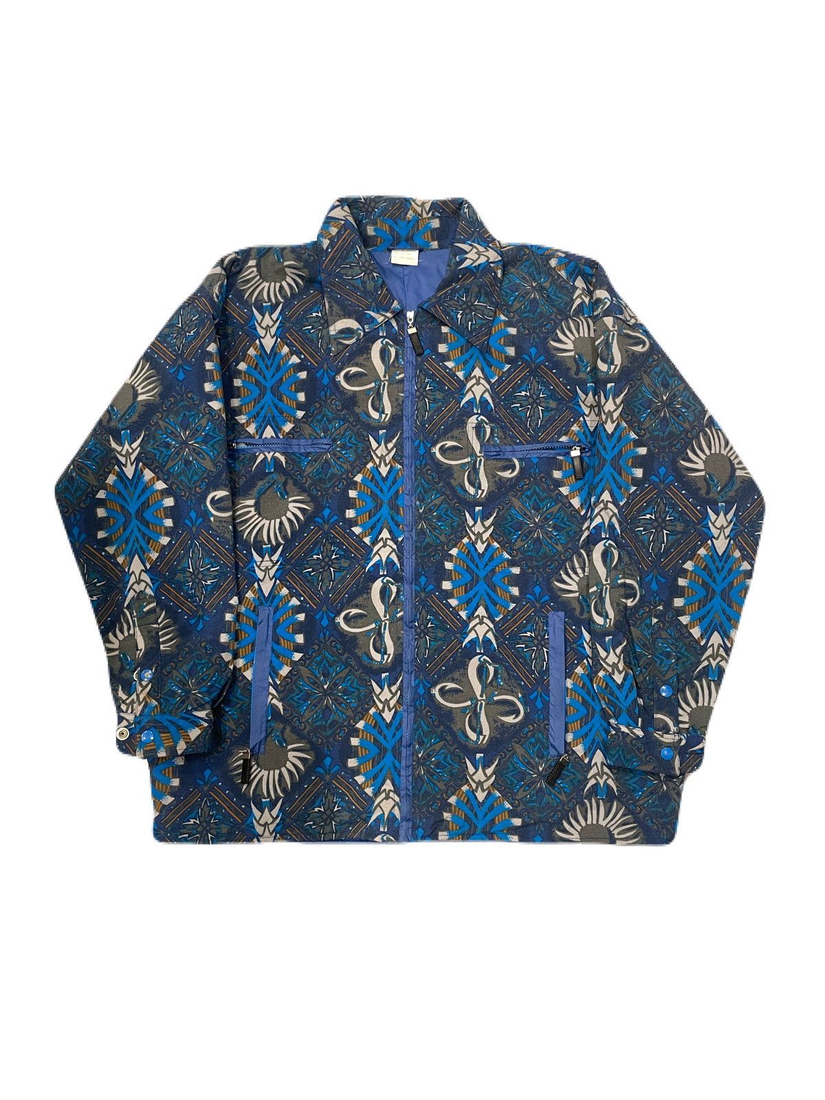 GEOMETRIC PATTERNS NYLON JACKET