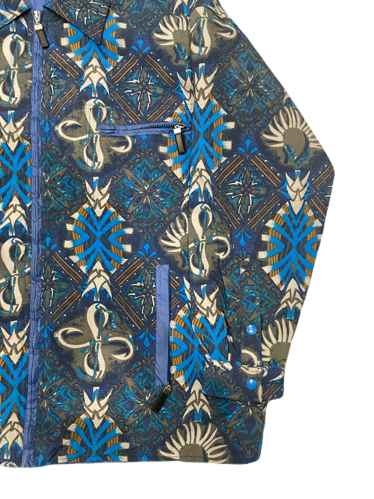 GEOMETRIC PATTERNS NYLON JACKET