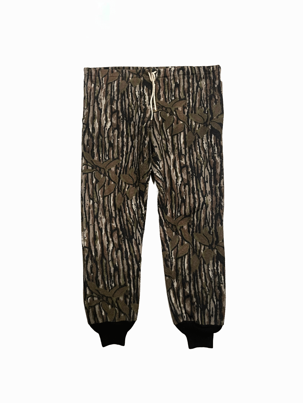 90's "SAFTBAK" USA Made Real Tree Camo Fleece Pants