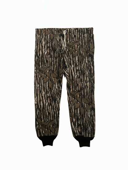 90's "SAFTBAK" USA Made Real Tree Camo Fleece Pants