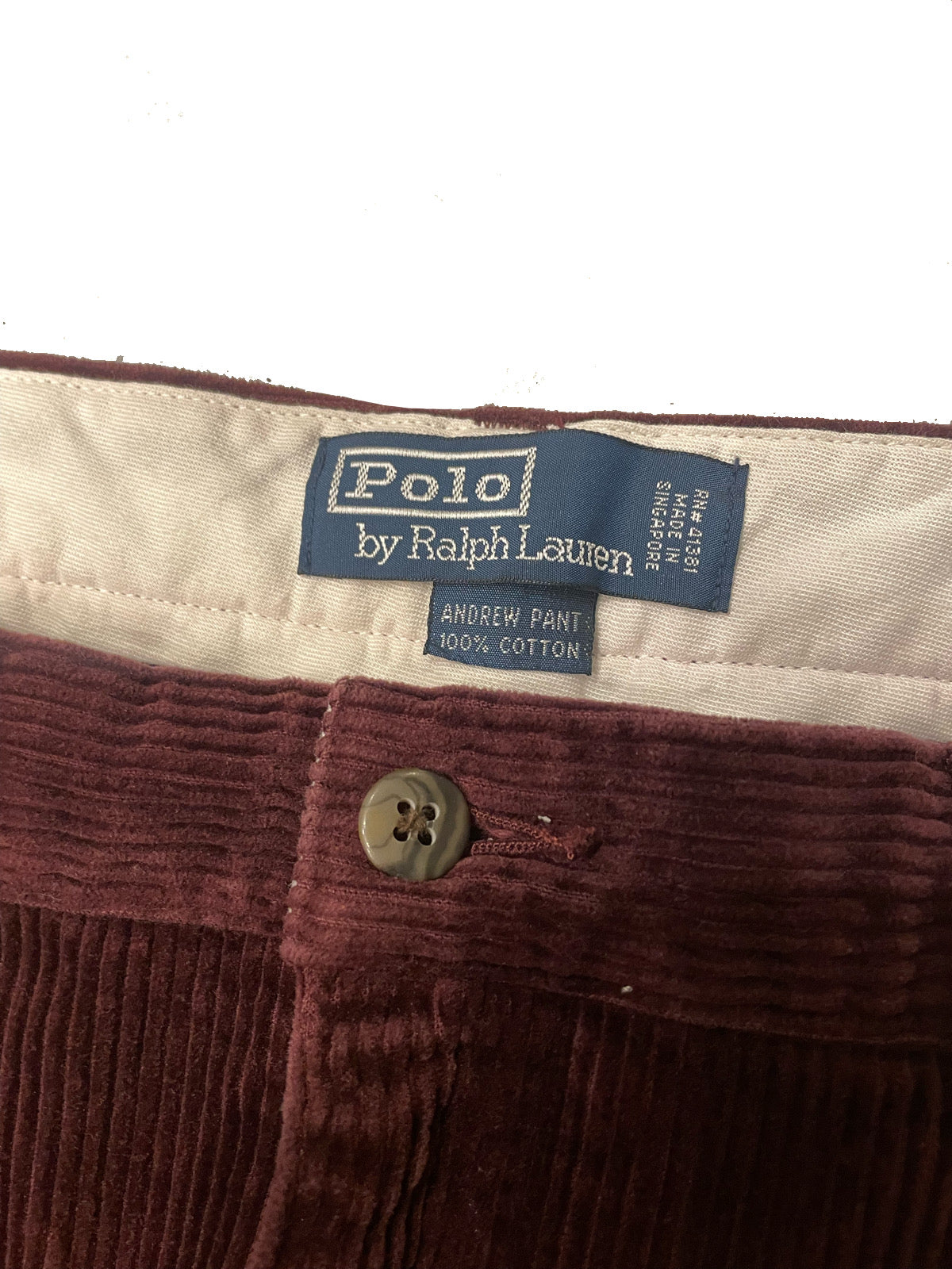 90'S POLO RALPH LAUREN CORDUROY PANTS