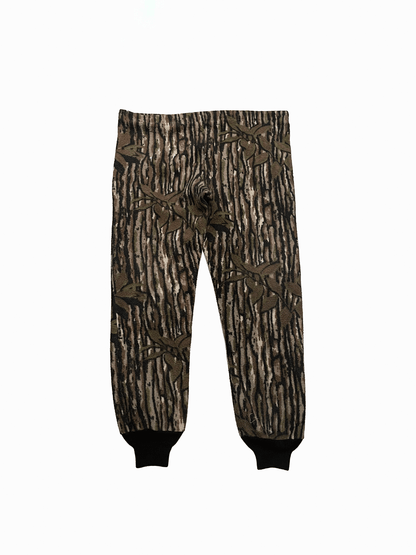 90's "SAFTBAK" USA Made Real Tree Camo Fleece Pants
