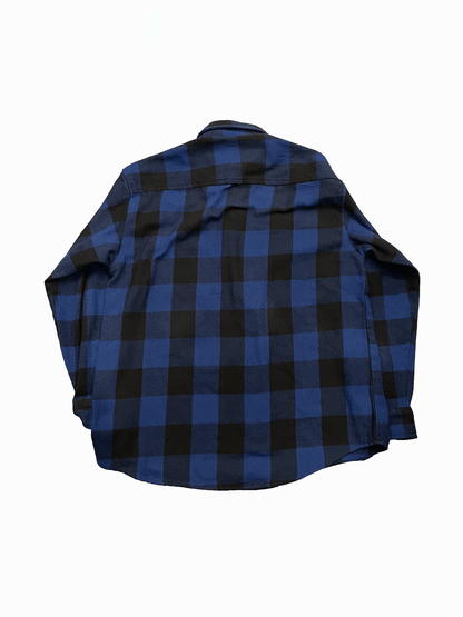 "Hickory Shirt Co." Buffalo Check Half-Zip Flannel Shirt