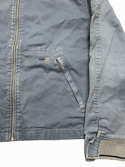 00's "NIKE" Faded Cotton Zip Jacket