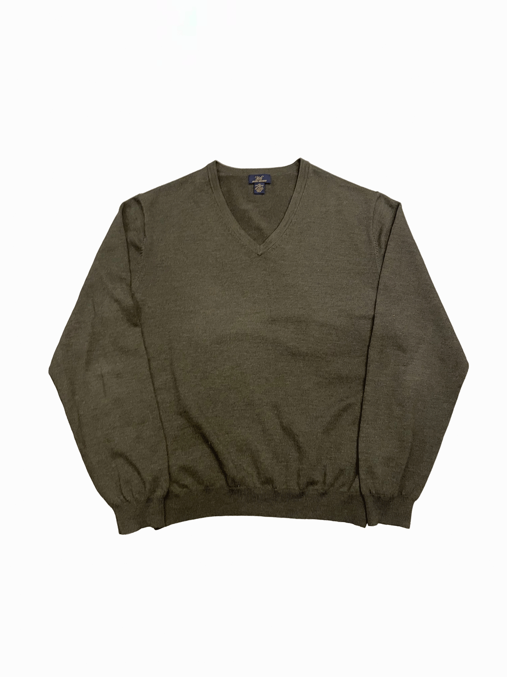 "346 BROOKS BROTHERS" Merino Wool V-Neck Sweater