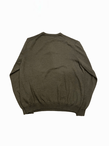 "346 BROOKS BROTHERS" Merino Wool V-Neck Sweater