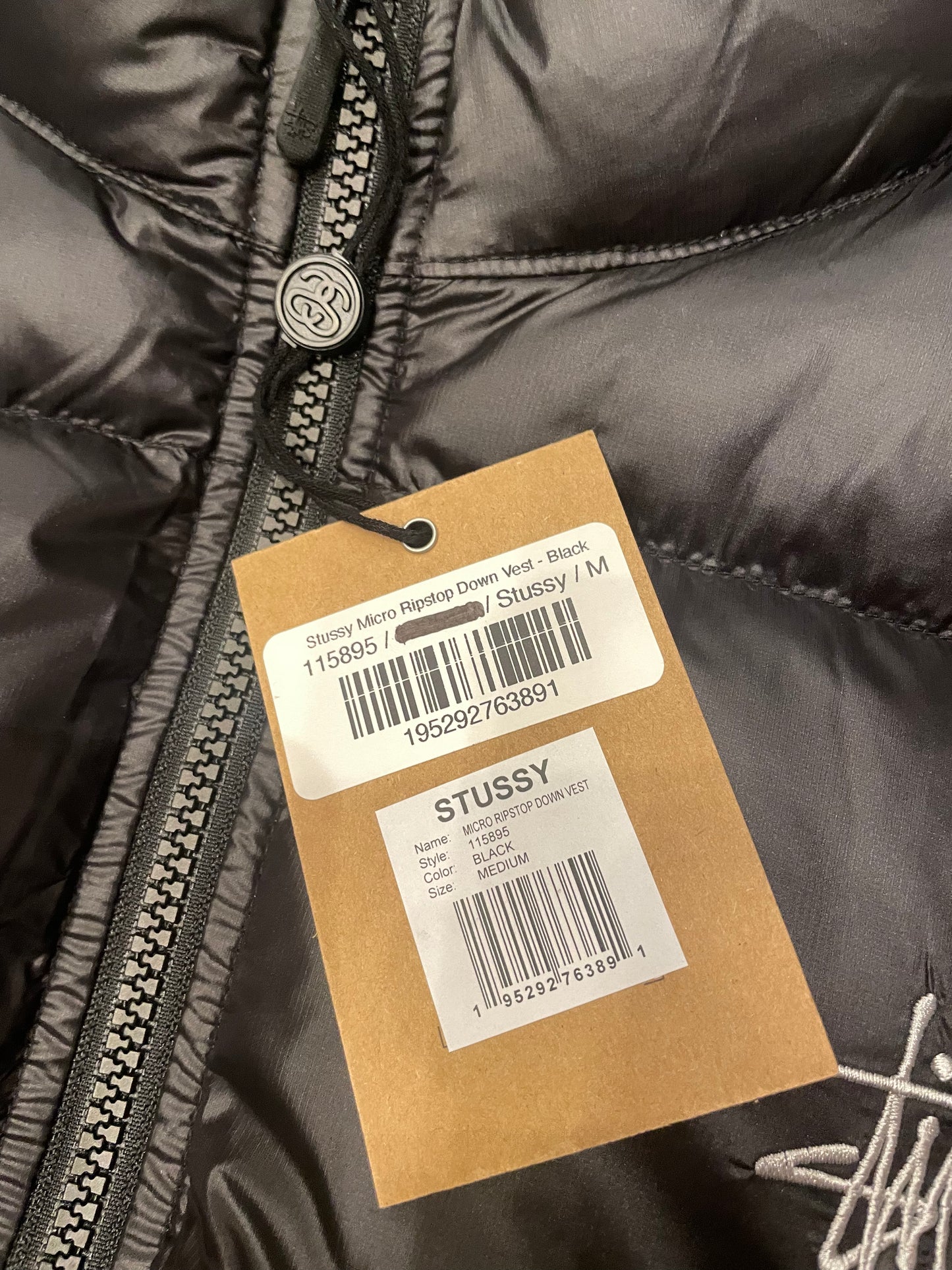 STUSSY MICLO RIPST OP DOWN VEST (800 FILL)