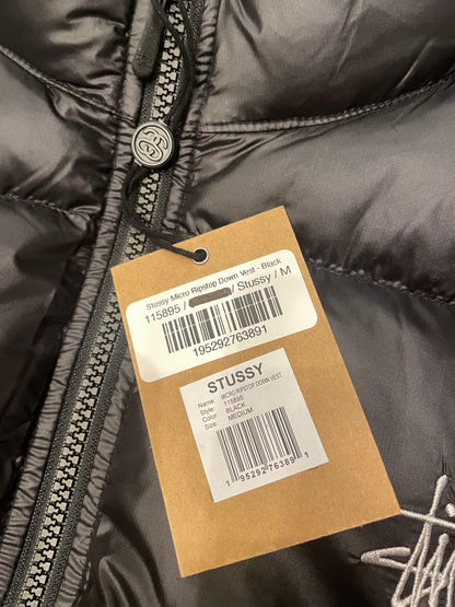 STUSSY MICLO RIPST OP DOWN VEST (800 FILL)