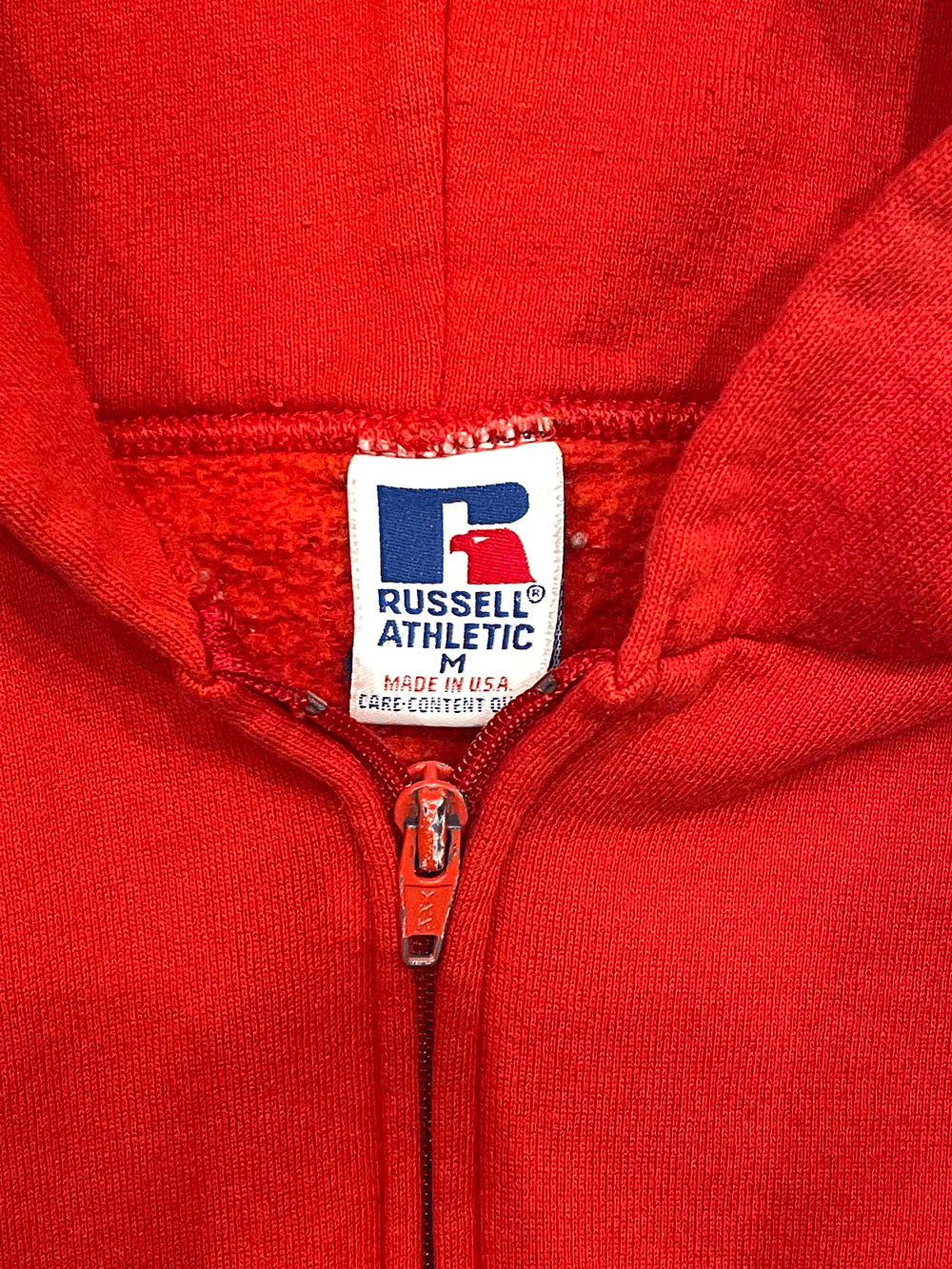 90's "RUSSELL ATHLETIC" USA Made Sweat Zip Hoodie