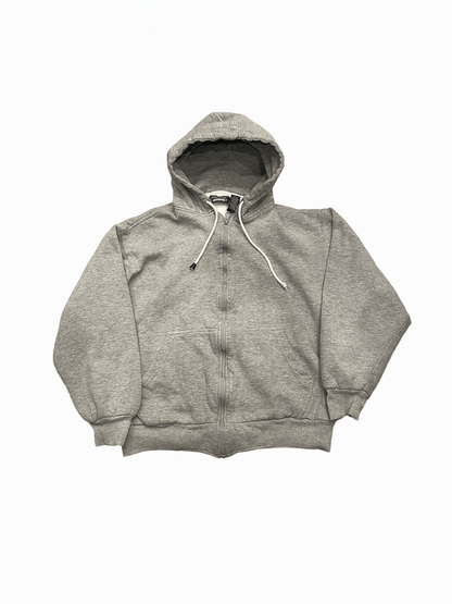 "Premier International"Grey Full-Zip Thermal Lined Hoodie