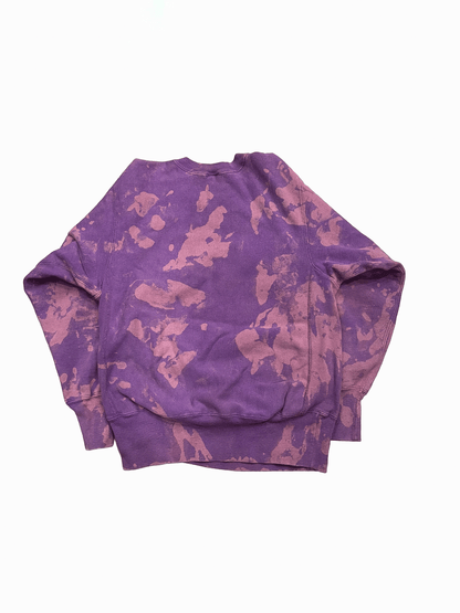 90'Ｓ "Champion" Reverse Weave Sweatshirt  Purple Bleach