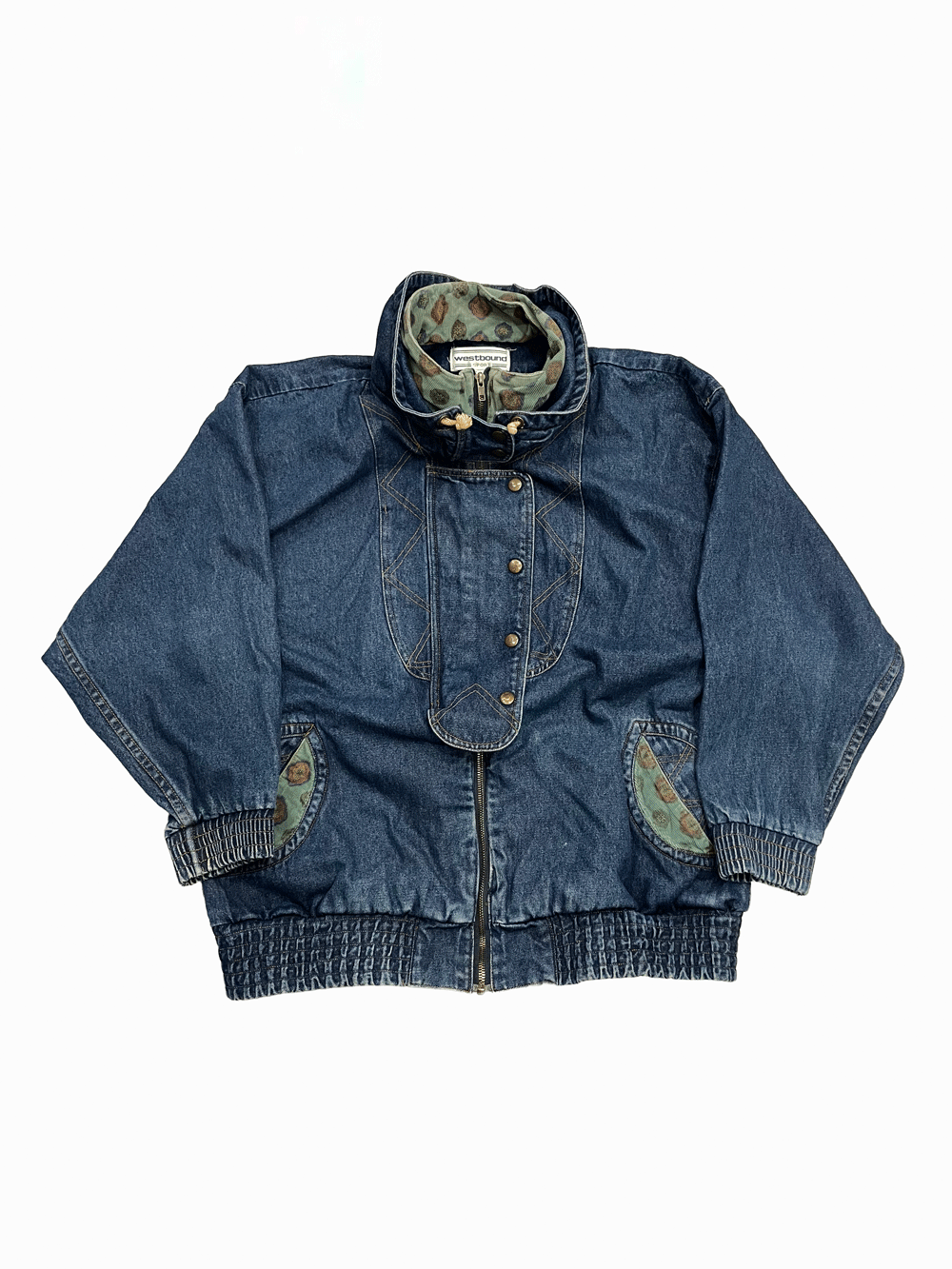 "westbound SPORT"Denim Bomber Jacket