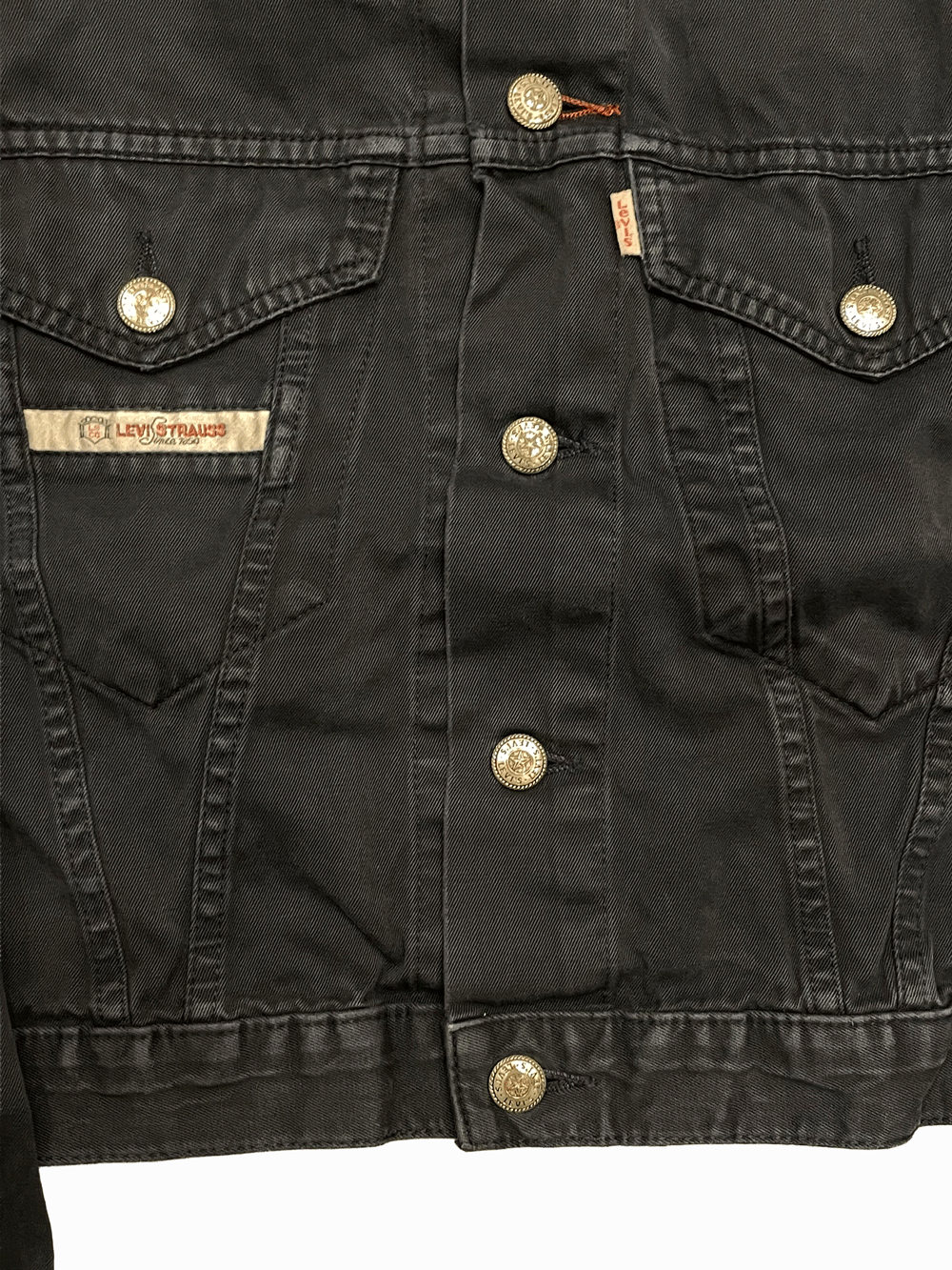 "Levi's" Faded Black Short Length Tracker Jacket