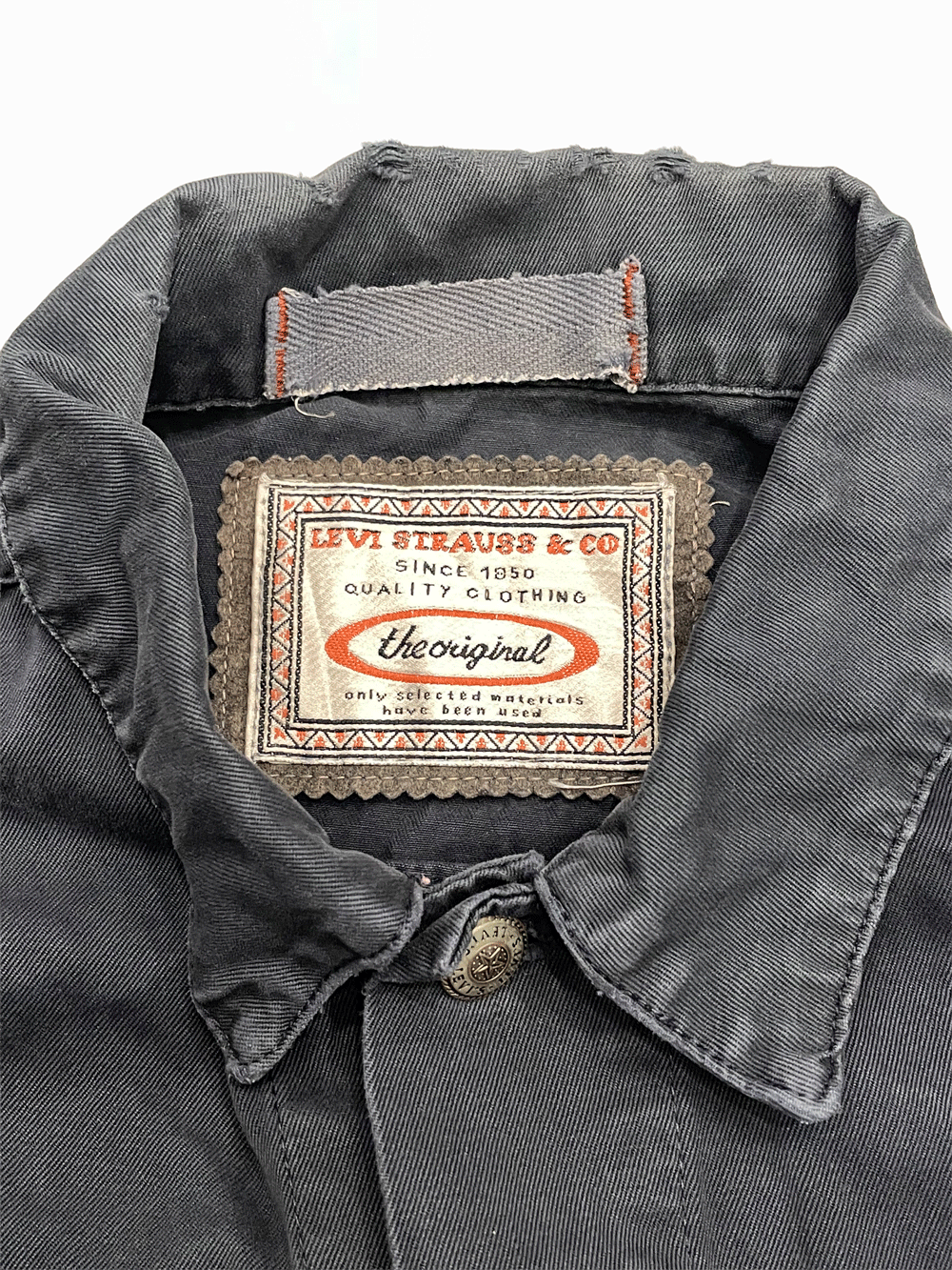 "Levi's" Faded Black Short Length Tracker Jacket