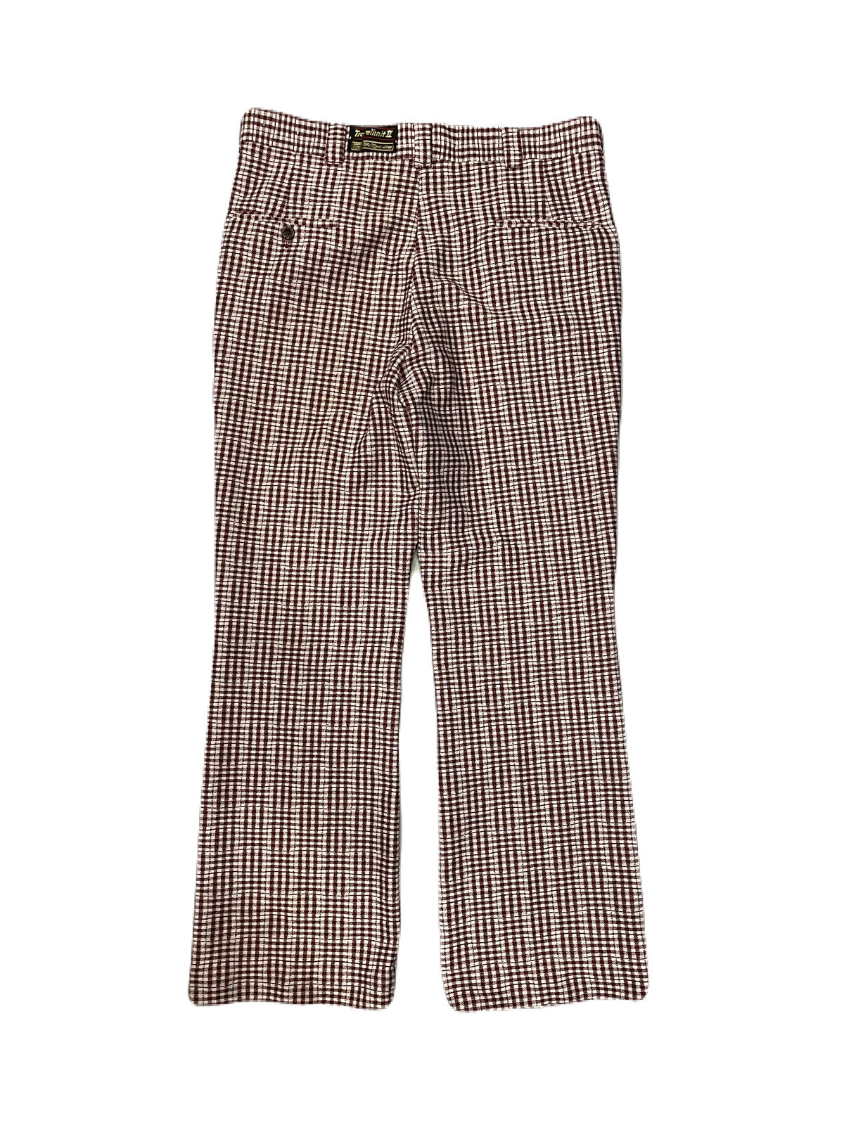 70'S Sears "Travelknit II" CHECKER SLACKS