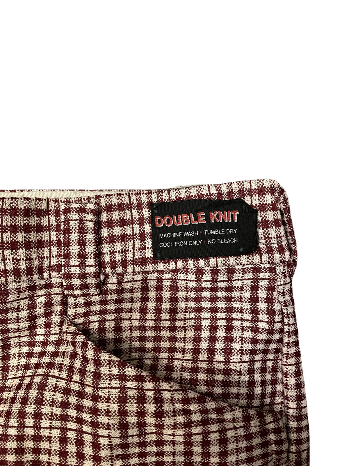 70'S Sears "Travelknit II" CHECKER SLACKS