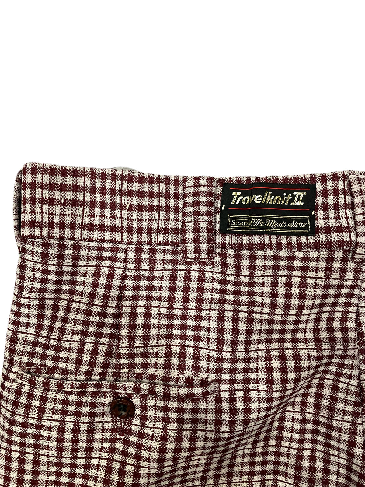 70'S Sears "Travelknit II" CHECKER SLACKS