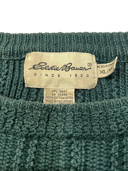 90'S Eddie Bauer COTTON CREWNECK KNIT