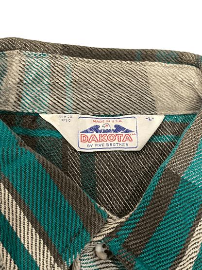 80'S DAKOTA By FIVE BROTHER FLANNEL SHIRT